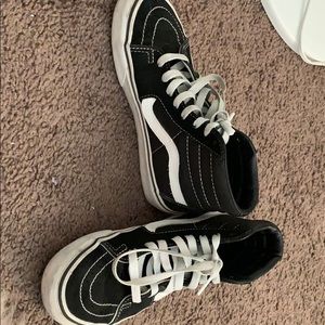 Like new black vans high tops